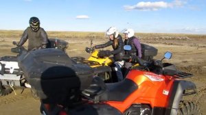 Квадроцикл валит боком