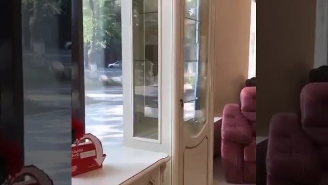 Гостиная Мона Лиза Крем с патиной золото Эра мебель.