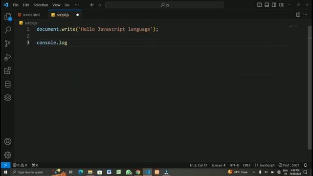 Show Document || Console || alert message JavaScript  on Webpage #javascript #coding #codingjourney