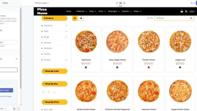 Mario's-Pizza | Shopify Theme Adding Sidebar Ajax Filters Using Product Tags смотреть онлайн