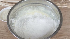 Кунжутное печенье с творогом