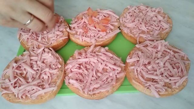 Быстрая пицца из булочек/Мини-пицца