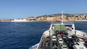 Arrival at Villa San Giovanni harbour - Straits of Messina