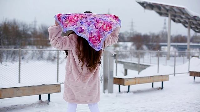Платок шелковый (крепдешин) 
