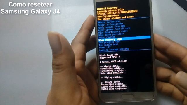 Como resetear a modo fabrica el Samsung Galaxy J4 hard reset samsung J4 смотреть онлайн