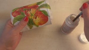 Очень легкий декор банки.Декупаж для начинающих. Декупаж баночки. Организация хранения.