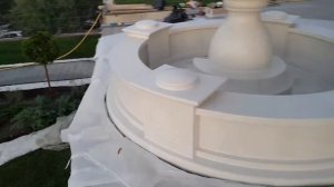 Покраска фонтана краской First New Material, "Жидкий камень Н5000" в Севастополе, Республика Крым