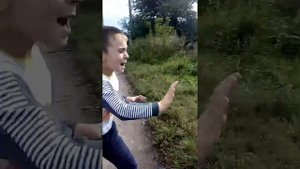 Брат и сестра дерутся