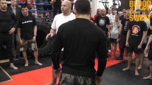 Федор Емельяненко. Отработка защиты от прохода в ноги. Fedor Emelianenko. Takedown defense.