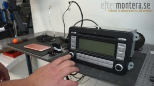 Volkswagen RCD 300, RCD 500 (original radio) med Bluetooth (för telefoni & musik), Spotify, USB