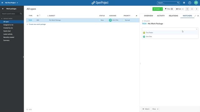 Getting started with OpenProject