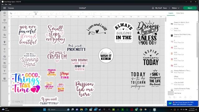 How To Make STICKERS With Cricut Print Then Cut - the RIGHT Way!