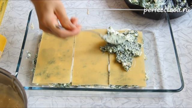 Вегетарианская лазанья со шпинатом и сыром фета - видео-рецепт смотреть онлайн