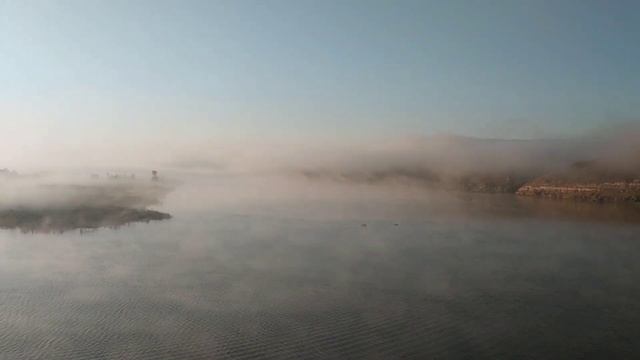 Туман над рекой. Дорога по автомобильному мосту через реку Дон.☁️🌤🍂 смотреть онлайн