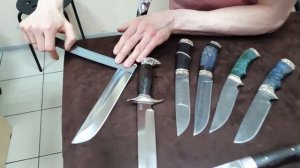 Ножи которые мы не показывали от Мастерской Семина от 24.03.22г | х12мф | 95х18 | дамаская сталь.