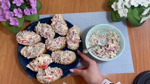 Пицца-Бутерброды за 5 мин. Сочная мини-пицца в духовке или микроволновке.