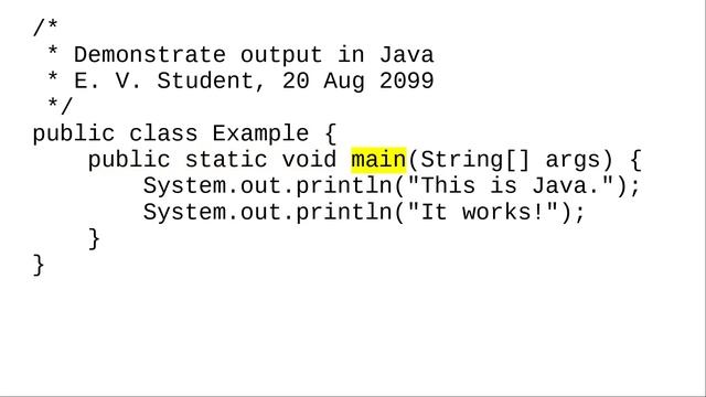 Chapter 1: A First Java Program смотреть онлайн
