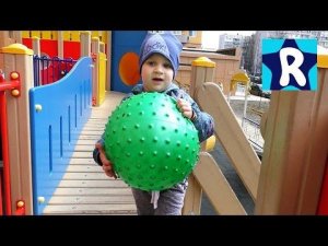 ★ СУПЕР! Детская Площадка КОРАБЛЬ Рома Играет Playground Fun Play Place for Kids Roma Show