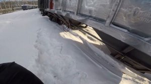 Бэкджамп )). Экшен на товарке. Вагон уехал