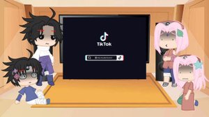 реакция Саске и Сакуры (12 и 16 ) на прошлую жизнь Наруто. (Naruto as Ash Lynx) ||2/2|| short.