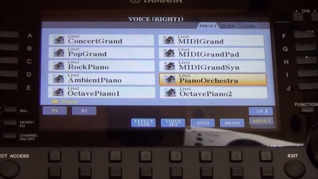 Yamaha PSR S775 voices in categorie Piano (demo). смотреть онлайн