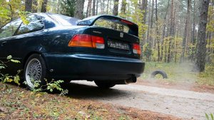Honda Civic 6 generation straight pipe sound