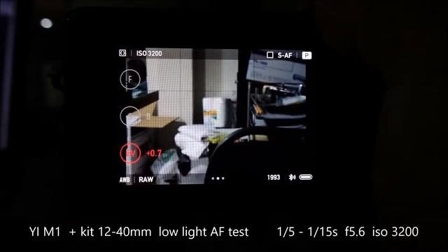 YI M1 lowlight AF test смотреть онлайн