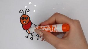 Раскраска для детей Гусеница.Как нарисовать Гусеницу