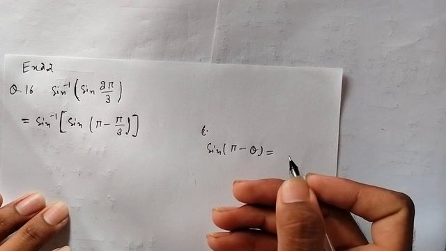 Ex2.2 16. find the value of sin-1(sin2π/3) inverse trigonometric functions class 12 ex2.2 question1 смотреть онлайн