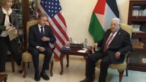 Blinken meets Palestinian Authority President Mahmoud Abbas for talks on Israel-Hamas war