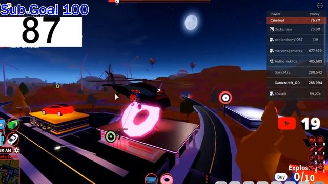 ?LIVE HITTING 100 SUBS! Roblox Jailbreak NEW Drone and BOXER Convertible Is Here (Roblox Jailbreak смотреть онлайн