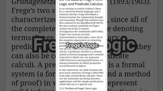 Frege's Logic [minute 1]