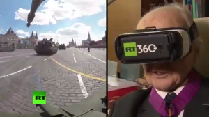 Ветеран Великой Отечественной войны примерил VR-Очки