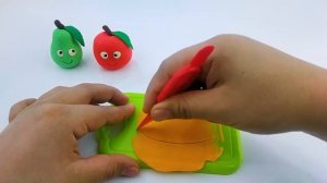 Учимся лепить фрукты из пластилина Плей До. Пластилин для детей