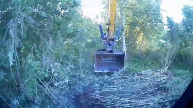 Переделка пруда. 1 Часть. Очистка берега от зарослей смотреть онлайн