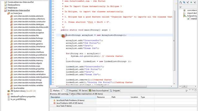 ECLIPSE HOW TO BUILD JAVA PROJECT DEMO