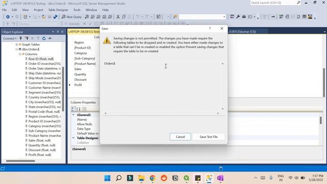 Change the datatype in SQL server ? || Part 3 || SSMS #sql #ssms