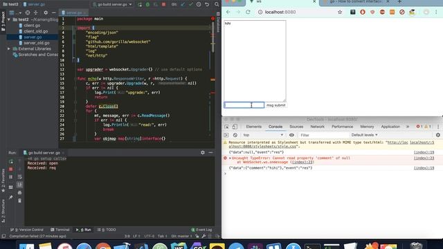 golang websocket смотреть онлайн