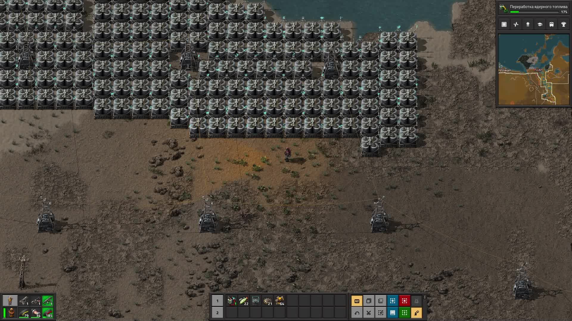 factorio #10 урановый завод