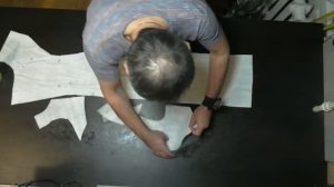 5.  Женское зимнее пальто.  Дублирование деталей основы.