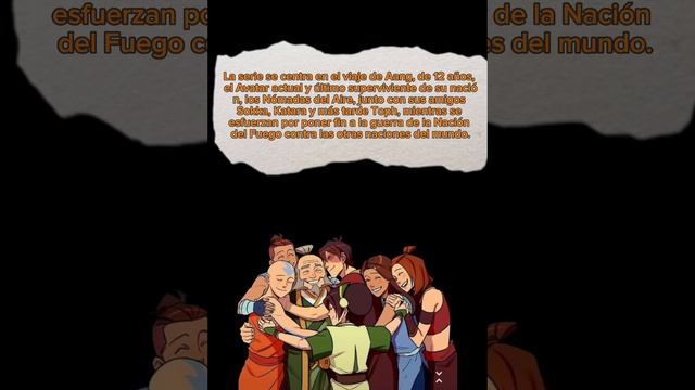 Pequeño resumen sobre Avatar: La Leyenda de Aang