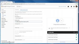 Create a new Google Analytics API Project in the Google Developer Console