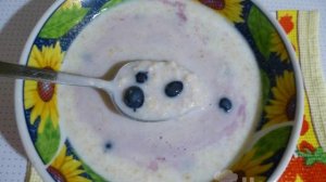Овсяная каша с ягодами и изюмом в мультиварке