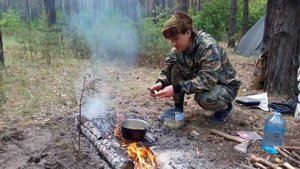 Готовим суп в походе