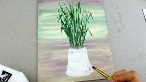 Легкая акриловая живопись Полевые цветы Ежедневная арт-терапия