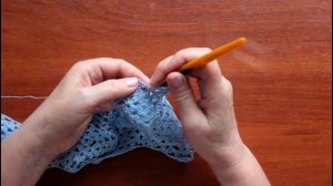 Детское комбинированое платье.Ткань+крючок.Часть 2