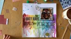 Scrapbooking Process: RAINBOW BACKGROUND | Simone Schermann