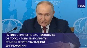 Путин: страны не застрахованы от того, чтобы пополнить список жертв "западной дипломатии"