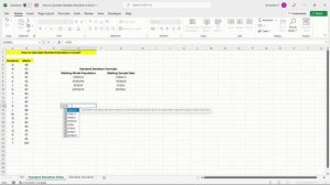 How to Calculate Standard Deviation in Microsoft Excel (STDEV)