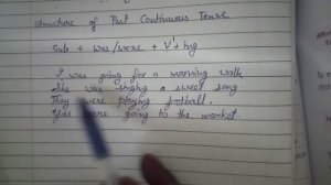 5th Eng Continuous Tense